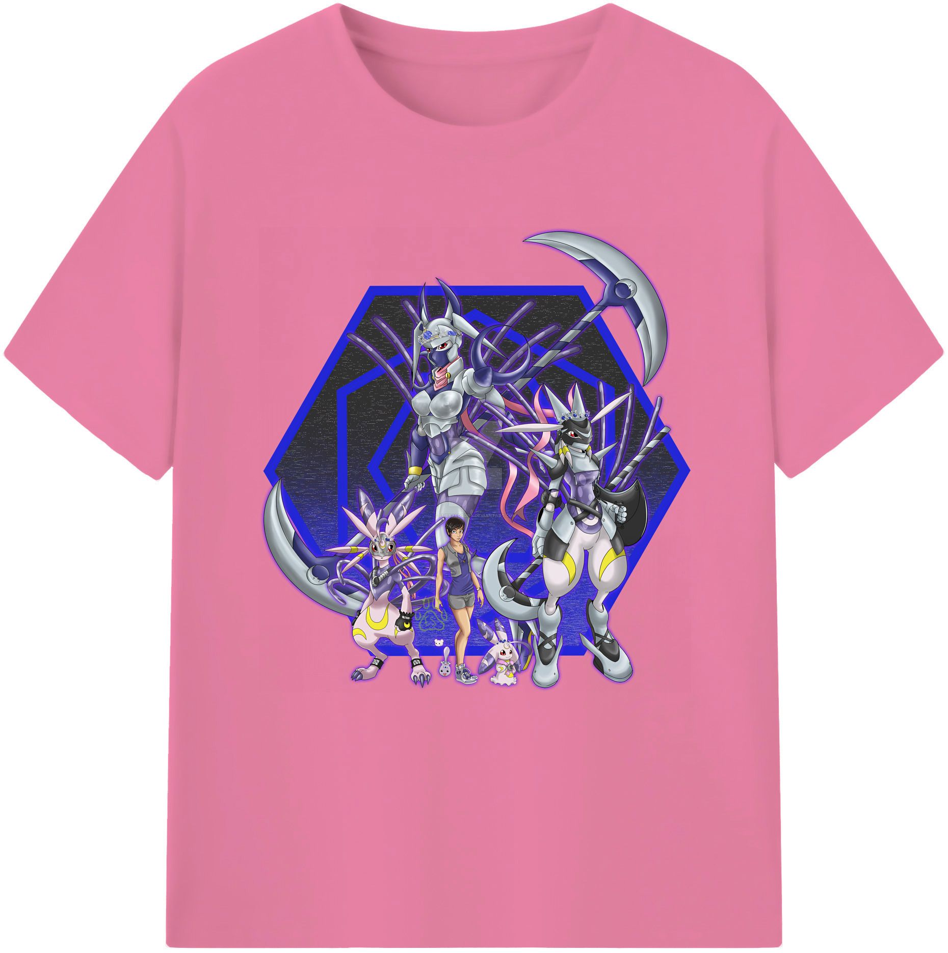 （画像用） Digimon デジタルモンスター/デジモン 綿100％半袖Tシャツ（フロントプリント）